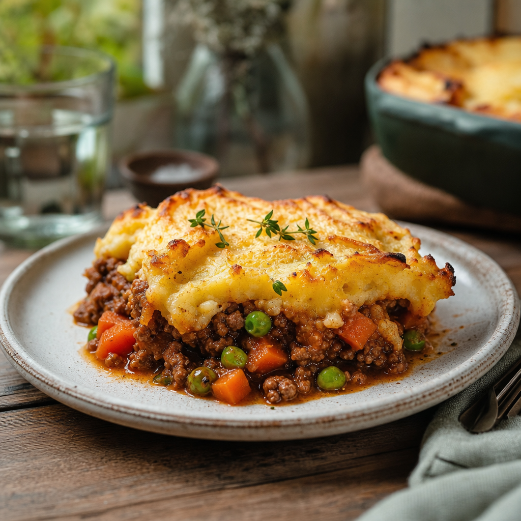 Shepherd’s pie med lam, grønnsaker og potetmos